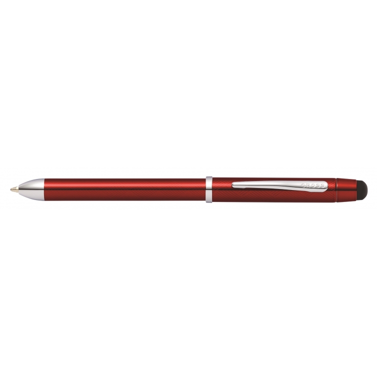 Cross Tech 3+ multifunkciós toll áttetsző piros | Exclusive Pen