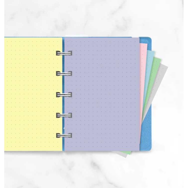Filofax Pastel Dotted Journal Refill Pocket Notebook | Exclusive Pen